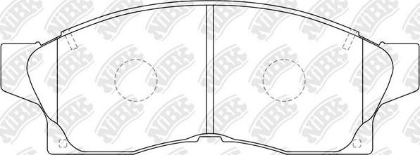 NiBK PN1275 - Bremsbelagsatz, Scheibenbremse alexcarstop-ersatzteile.com