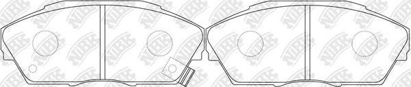 NiBK PN8162 - Bremsbelagsatz, Scheibenbremse alexcarstop-ersatzteile.com