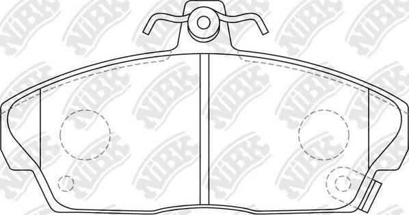 NiBK PN8103 - Bremsbelagsatz, Scheibenbremse alexcarstop-ersatzteile.com