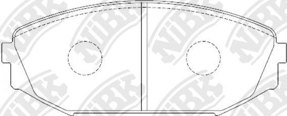 NiBK PN8804 - Bremsbelagsatz, Scheibenbremse alexcarstop-ersatzteile.com