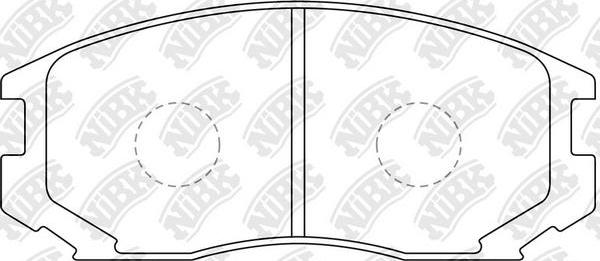 NiBK PN3285 - Bremsbelagsatz, Scheibenbremse alexcarstop-ersatzteile.com