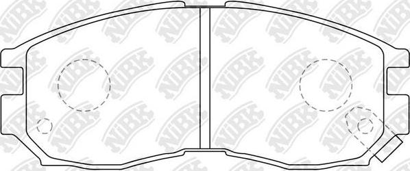 NiBK PN3271 - Bremsbelagsatz, Scheibenbremse alexcarstop-ersatzteile.com