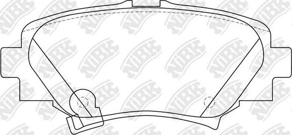 NiBK PN25004 - Bremsbelagsatz, Scheibenbremse alexcarstop-ersatzteile.com