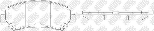 NiBK PN2801S - Hochleistungs-Bremsbelagsatz alexcarstop-ersatzteile.com