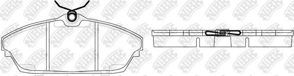 NiBK PN73001 - Bremsbelagsatz, Scheibenbremse alexcarstop-ersatzteile.com