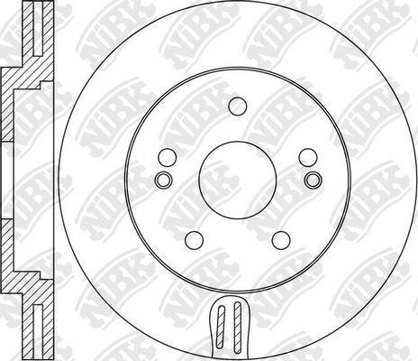 NiBK RN1644 - Bremsscheibe alexcarstop-ersatzteile.com