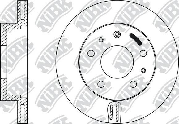 NiBK RN1065 - Bremsscheibe alexcarstop-ersatzteile.com