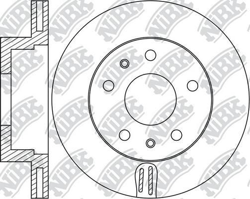 NiBK RN1845 - Bremsscheibe alexcarstop-ersatzteile.com