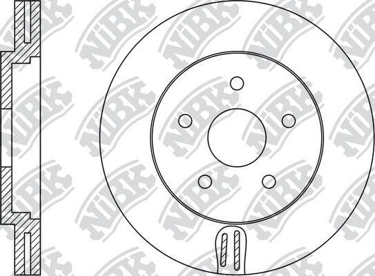 NiBK RN1393 - Bremsscheibe alexcarstop-ersatzteile.com