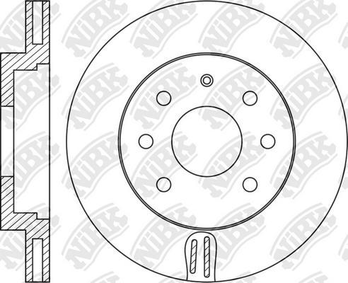 NiBK RN1206 - Bremsscheibe alexcarstop-ersatzteile.com