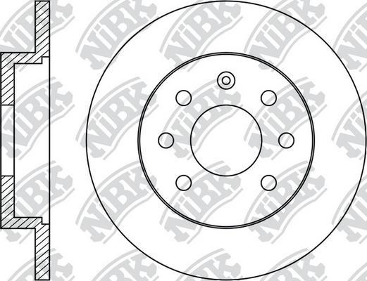 NiBK RN1282 - Bremsscheibe alexcarstop-ersatzteile.com