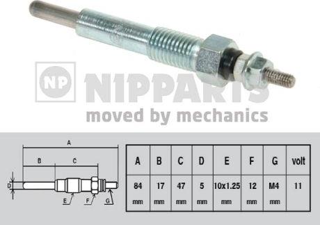 Nipparts J5719003 - Glühkerze alexcarstop-ersatzteile.com