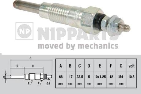 Nipparts J5711018 - Glühkerze alexcarstop-ersatzteile.com