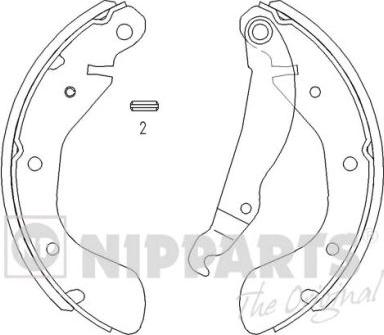 Nipparts J3500900 - Bremsbackensatz alexcarstop-ersatzteile.com