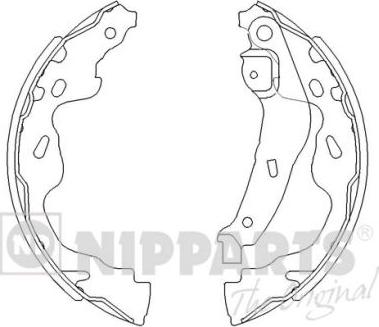 Nipparts J3502082 - Bremsbackensatz alexcarstop-ersatzteile.com