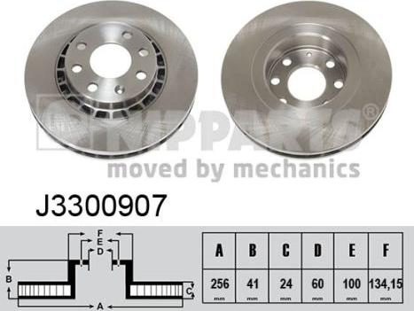 Nipparts J3300907 - Bremsscheibe alexcarstop-ersatzteile.com