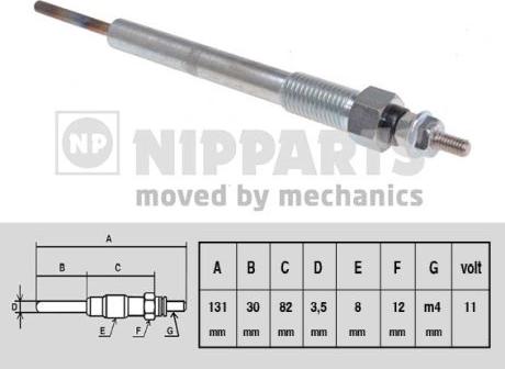 Nipparts N5710505 - Glühkerze alexcarstop-ersatzteile.com