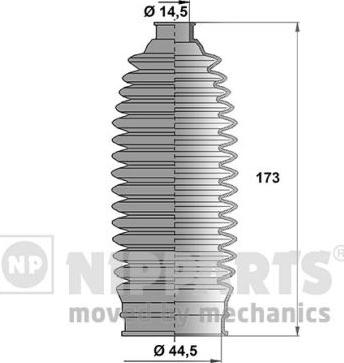 Nipparts N2847014 - Faltenbalgsatz, Lenkung alexcarstop-ersatzteile.com