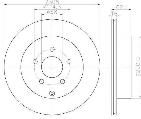 NISSAN 43206-CA000 - Bremsscheibe alexcarstop-ersatzteile.com