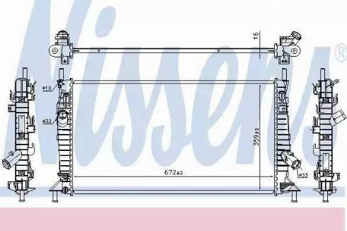 Nissens 69256 - Kühler, Motorkühlung alexcarstop-ersatzteile.com