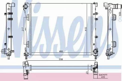 Nissens 61937 - Kühler, Motorkühlung alexcarstop-ersatzteile.com