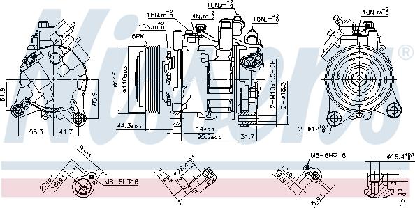 Nissens 890397 - Kompressor, Klimaanlage alexcarstop-ersatzteile.com