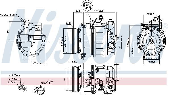 Nissens 89033 - Kompressor, Klimaanlage alexcarstop-ersatzteile.com