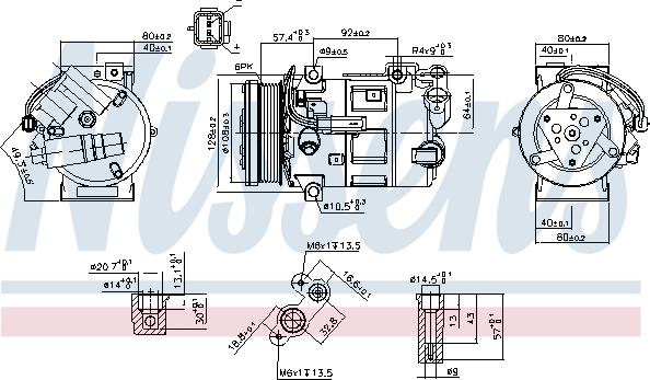 Nissens 890210 - Kompressor, Klimaanlage alexcarstop-ersatzteile.com