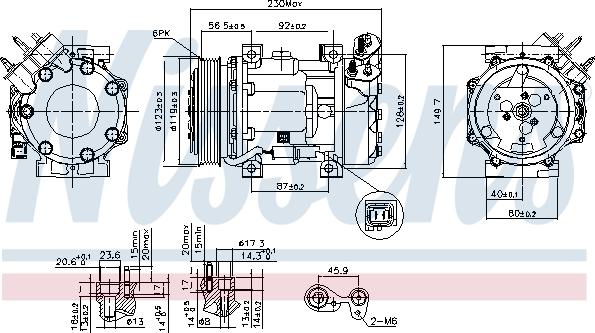 Nissens 89076 - Kompressor, Klimaanlage alexcarstop-ersatzteile.com