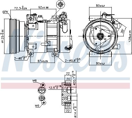 Nissens 89148 - Kompressor, Klimaanlage alexcarstop-ersatzteile.com