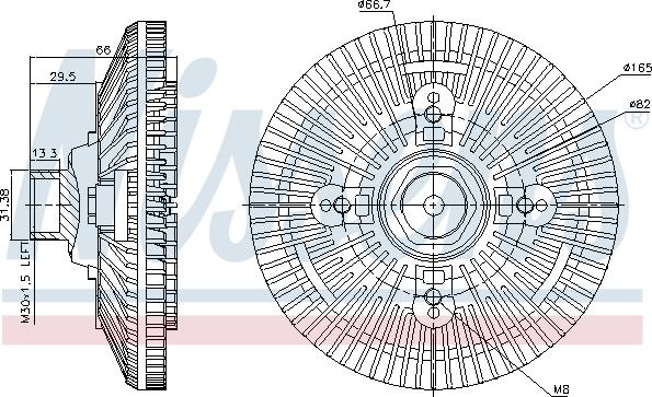 Nissens 86036 - Kupplung, Kühlerlüfter alexcarstop-ersatzteile.com