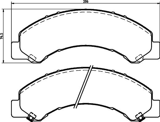 Remsa 762 00 - Bremsbelagsatz, Scheibenbremse alexcarstop-ersatzteile.com