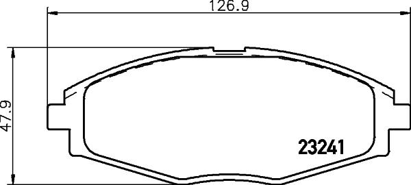 Nisshinbo NP6006 - Bremsbelagsatz, Scheibenbremse alexcarstop-ersatzteile.com