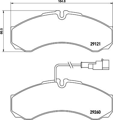 Nisshinbo NP2090 - Bremsbelagsatz, Scheibenbremse alexcarstop-ersatzteile.com