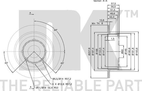 NK 315011 - Bremsscheibe alexcarstop-ersatzteile.com