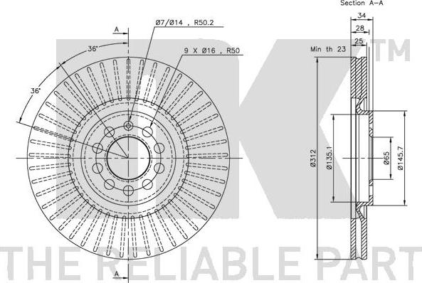 NK 204774 - Bremsscheibe alexcarstop-ersatzteile.com