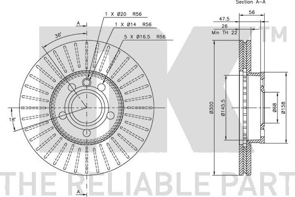 NK 314772 - Bremsscheibe alexcarstop-ersatzteile.com