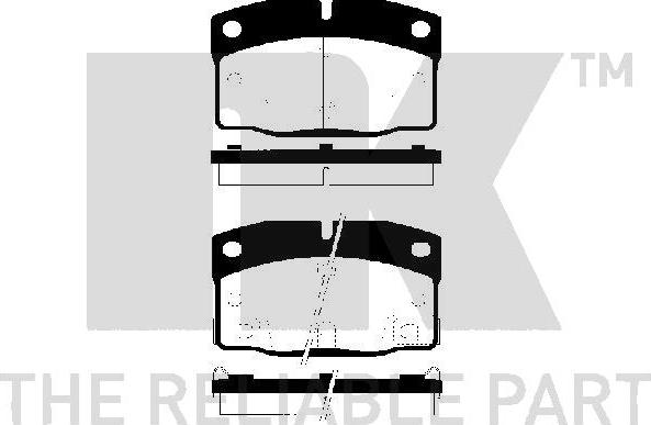 NK 229211 - Bremsbelagsatz, Scheibenbremse alexcarstop-ersatzteile.com