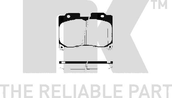 NK 224540 - Bremsbelagsatz, Scheibenbremse alexcarstop-ersatzteile.com