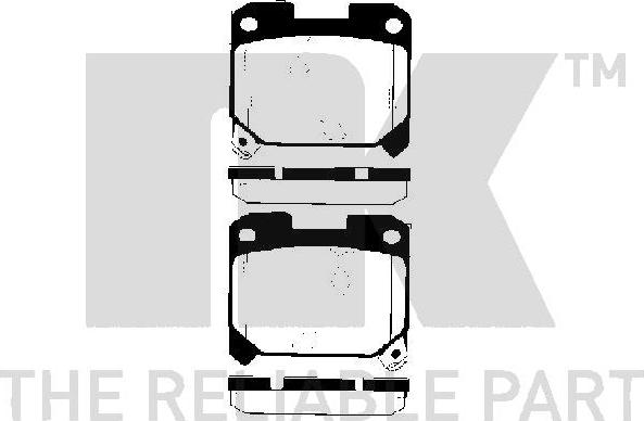 NK 224541 - Bremsbelagsatz, Scheibenbremse alexcarstop-ersatzteile.com