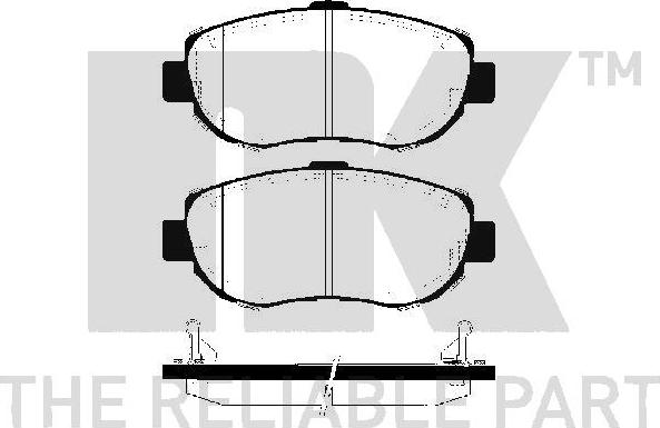 NK 224543 - Bremsbelagsatz, Scheibenbremse alexcarstop-ersatzteile.com