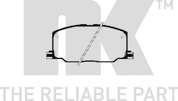 NK 224515 - Bremsbelagsatz, Scheibenbremse alexcarstop-ersatzteile.com