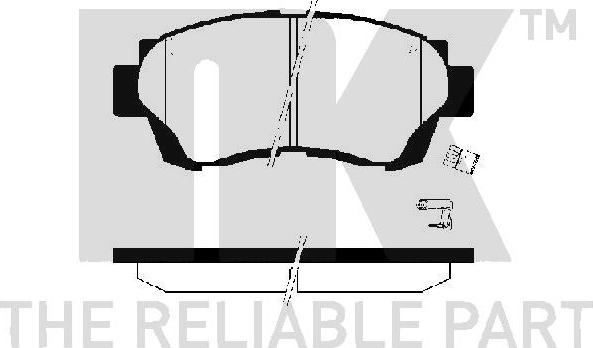 NK 224535 - Bremsbelagsatz, Scheibenbremse alexcarstop-ersatzteile.com