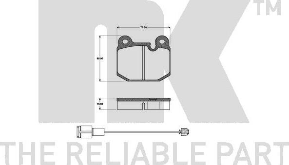 NK 221501 - Bremsbelagsatz, Scheibenbremse alexcarstop-ersatzteile.com