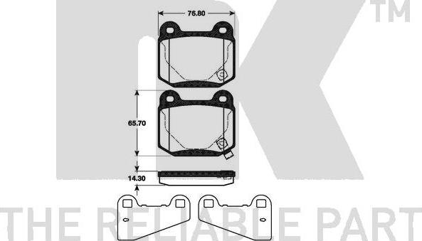 NK 221511 - Bremsbelagsatz, Scheibenbremse alexcarstop-ersatzteile.com