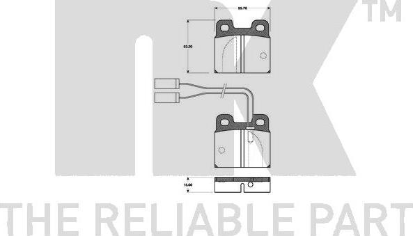 NK 221006 - Bremsbelagsatz, Scheibenbremse alexcarstop-ersatzteile.com