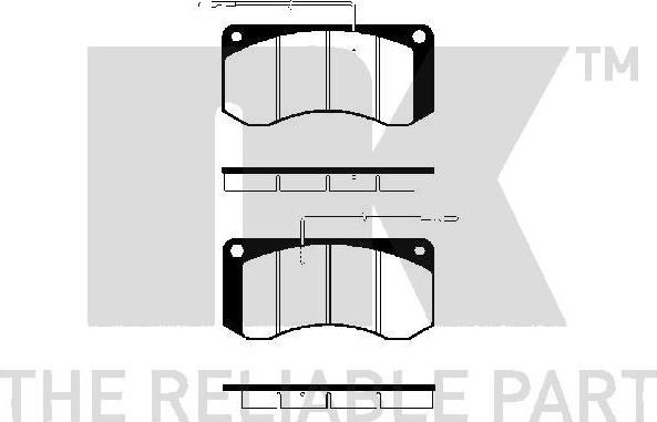 NK 223 934 - Bremsbelagsatz, Scheibenbremse alexcarstop-ersatzteile.com