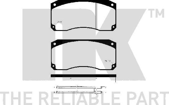 NK 223935 - Bremsbelagsatz, Scheibenbremse alexcarstop-ersatzteile.com