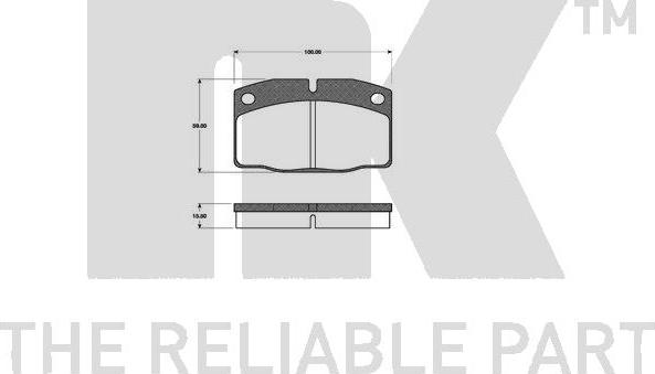 NK 223602 - Bremsbelagsatz, Scheibenbremse alexcarstop-ersatzteile.com