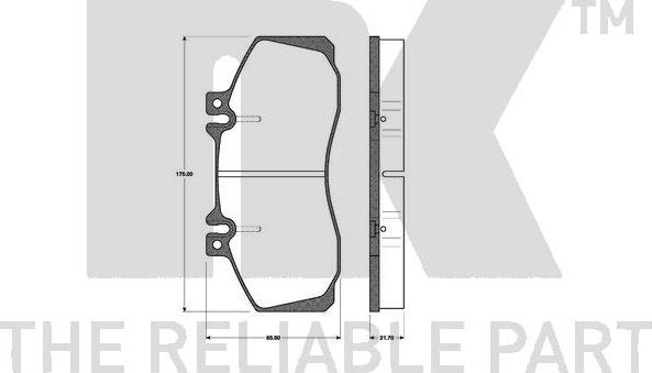 NK 223312 - Bremsbelagsatz, Scheibenbremse alexcarstop-ersatzteile.com